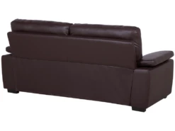 Canapé 3 Places En Cuir PU Marron VOGAR -Accueil-Canapé canape 16664585