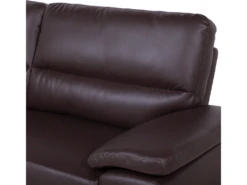 Canapé 3 Places En Cuir PU Marron VOGAR -Accueil-Canapé canape 16664589