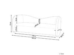 Canapé 3 Places En Velours Blanc VELTADA -Accueil-Canapé canape 16664741