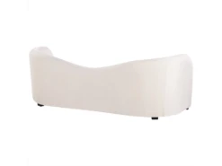 Canapé 3 Places En Velours Blanc VELTADA -Accueil-Canapé canape 16664749