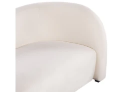 Canapé 3 Places En Velours Blanc VELTADA -Accueil-Canapé canape 16664753