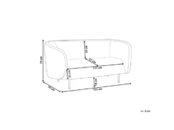 Canapé Blanc 2 Places LOEN -Accueil-Canapé canape 16665143