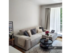 Canapé D'angle Convertible En Velours Côtelé Beige AMELIA De Pascal Morabito - Angle Droit -Accueil-Canapé canape 17447199