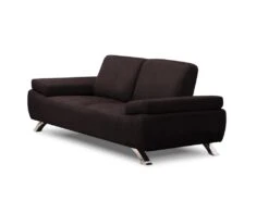 Canapé 2 Places En Microfibre POLKA - Marron 8 Canapé 2 Places En Microfibre POLKA - Marron -Accueil-Canapé canape 174573