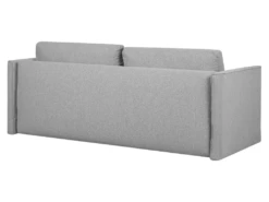 Canapé Convertible 3 Places En Tissu Gris Clair EKSJO -Accueil-Canapé canape 17470731