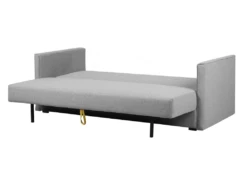 Canapé Convertible 3 Places En Tissu Gris Clair EKSJO -Accueil-Canapé canape 17470735