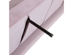 Canapé Convertible 3 Places En Velours Rose VISNES -Accueil-Canapé canape 17470897