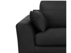 Canapé 3 Places En Cuir Noir TORGET -Accueil-Canapé canape 17473439