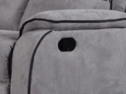 Canapé 2 Places Relax En Microfibre HERNANI - Gris -Accueil-Canapé canape 174955