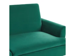 Canapé Convertible 3 Places En Velours Vert Foncé VETTRE -Accueil-Canapé canape 17605543