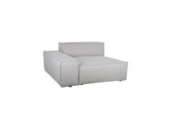 Canapé Module Gauche Tissu/Gris Taille L - AISSA