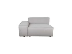 Canapé Module Gauche Tissu/Gris Taille L - AISSA -Accueil-Canapé canape 17788845