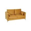 Canapé 2 Places Tissu/Bois Moutarde - LAOS -Accueil-Canapé canape 17788851