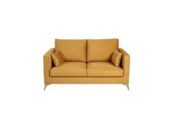 Canapé 2 Places Tissu/Bois Moutarde - LAOS -Accueil-Canapé canape 17788855