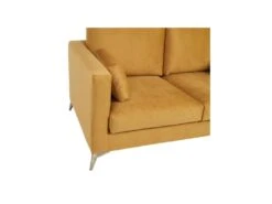 Canapé 2 Places Tissu/Bois Moutarde - LAOS -Accueil-Canapé canape 17788857