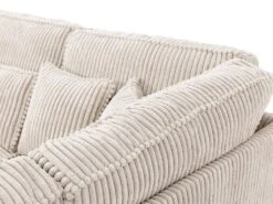 Canapé D'angle Droit En Velours Côtelé Beige TESSIO -Accueil-Canapé canape 17808931