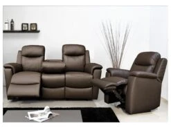 Canapé 3 Places Relax EVASION En Cuir - Gris -Accueil-Canapé canape 17896 4