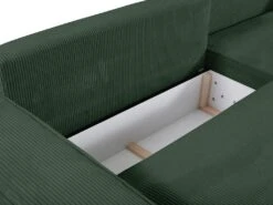 Canapé 4 Places Convertible En Velours Côtelé Vert AMELIA De Pascal Morabito -Accueil-Canapé canape 17972133