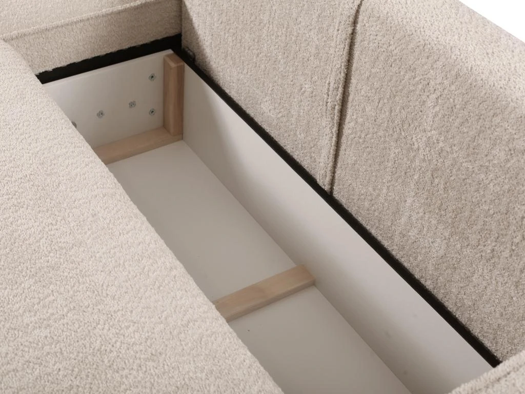 Canapé 4 Places Convertible En Tissu Bouclette Beige AMELIA De Pascal Morabito 7 Canapé 4 Places Convertible En Tissu Bouclette Beige AMELIA De Pascal Morabito – Image 5