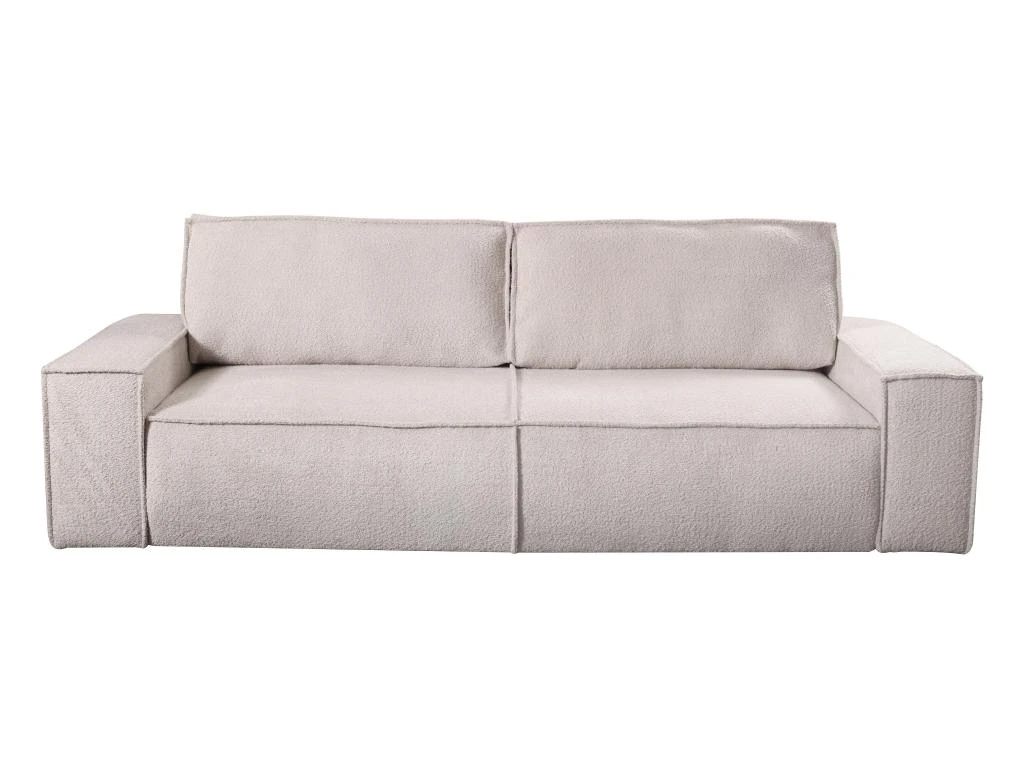 Canapé 4 Places Convertible En Tissu Bouclette Beige AMELIA De Pascal Morabito 4 Canapé 4 Places Convertible En Tissu Bouclette Beige AMELIA De Pascal Morabito – Image 2