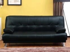 Canapé Convertible Clic-clac MAXIME En Simili - Noir 10 Canapé Convertible Clic-clac MAXIME En Simili - Noir -Accueil-Canapé canape 180363