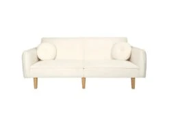 Canapé Convertible En Tissu Bouclette -Accueil-Canapé canape 18049549