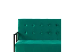 Canapé Convertible 3 Places En Velours Vert émeraude MARSTAL -Accueil-Canapé canape 18253853