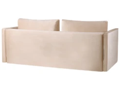 Canapé En Velours Beige Avec Rangement EKSJO -Accueil-Canapé canape 18253885