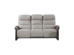 Canapé Relax électrique 3 Places Brun/Mastic - ZENIA -Accueil-Canapé canape 18273355