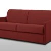 Canapé 3 Places Convertible Express En Tissu CALIFE - Rouge - Couchage 140 Cm - Matelas 14 Cm -Accueil-Canapé canape 182751