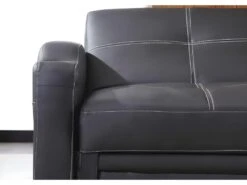 Canapé Convertible Clic Clac En Simili MIRELLA - Noir -Accueil-Canapé canape 18343