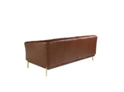 Canapé 2 Places En Cuir Marron Et Acier 6139 ANGEL CERDA 17 Canapé 2 Places En Cuir Marron Et Acier 6139 ANGEL CERDA -Accueil-Canapé canape 18425343