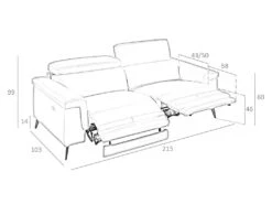 Canapé 2 Places En Cuir De Vachette 6106 ANGEL CERDA -Accueil-Canapé canape 18425545