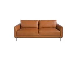 Canapé 3 Places En Cuir Marron 6130 ANGEL CERDA -Accueil-Canapé canape 18425573