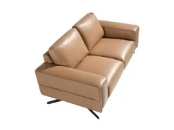 Canapé 2 Places En Cuir Couleur Arena 6133 ANGEL CERDA -Accueil-Canapé canape 18425725