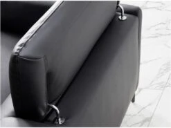 Canapé 2 Places En Cuir Et Acier Noir 6058 ANGEL CERDA 19 Canapé 2 Places En Cuir Et Acier Noir 6058 ANGEL CERDA -Accueil-Canapé canape 18426051