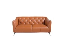 Canapé 2 Places En Cuir Avec Capitonné 6168 ANGEL CERDA -Accueil-Canapé canape 18426081