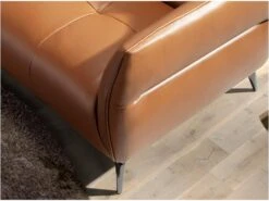 Canapé 2 Places En Cuir Avec Capitonné 6168 ANGEL CERDA -Accueil-Canapé canape 18426095