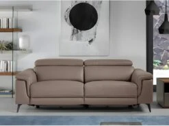 Canapé 3 Places En Cuir De Vachette 6105 ANGEL CERDA -Accueil-Canapé canape 18426177