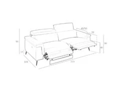 Canapé 3 Places En Cuir De Vachette 6105 ANGEL CERDA -Accueil-Canapé canape 18426189