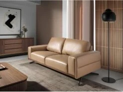 Canapé 3 Places En Cuir Couleur Arena 6134 ANGEL CERDA