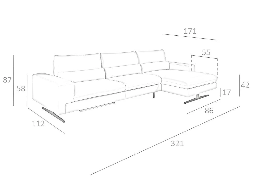 Canapé D'angle (D) En Cuir Réglable 6152 ANGEL CERDA 10 Canapé D'angle (D) En Cuir Réglable 6152 ANGEL CERDA – Image 8