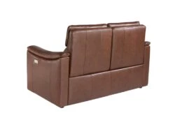 Canapé 2 Places En Cuir Brun Avec Relax 6165 ANGEL CERDA -Accueil-Canapé canape 18426961