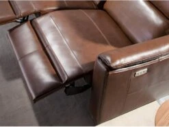 Canapé 2 Places En Cuir Brun Avec Relax 6165 ANGEL CERDA -Accueil-Canapé canape 18426965