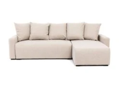 Canapé D'angle Convertible Et Réversible En Tissu Beige LADAZIA -Accueil-Canapé canape 18442013