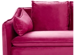 Canapé En Velours Rose Fuchsia AURE 19 Canapé En Velours Rose Fuchsia AURE -Accueil-Canapé canape 18858059