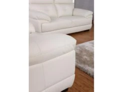 Canapé 2 Places En Cuir De Buffle MANUELLA - Marron -Accueil-Canapé canape 19053 1