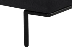 Canapé 3 Places En Tissu Anthracite Et Pieds En Métal ISABELLA -Accueil-Canapé canape 19219417