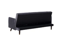 Canapé Convertible 3 Places En Velours Gris SENJA -Accueil-Canapé canape 19362647