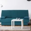 Canapé Convertible Clic-clac Bleu 100% Coton Avec Coffre De Rangement FARWEST II 1 Canapé Convertible Clic-clac Bleu 100% Coton Avec Coffre De Rangement FARWEST II -Accueil-Canapé canape 19463157